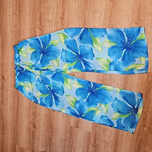 Jantzen Other - Jantzen Vintage Hawaiian Sheer Beach Coverup Pants Sz S